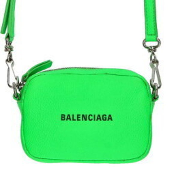 BALENCIAGA Leather Shoulder Bag Green - Picture 1 of 5